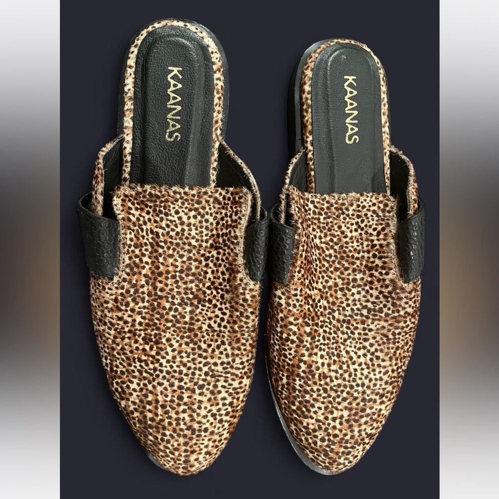 Kaanas Leopard Print Women's Shoes sz 8 Made in Colombia
